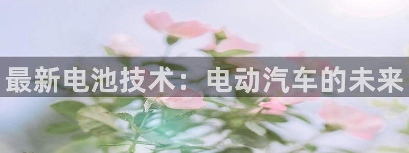 优发娱乐官网app下载：最新电池技术：电动汽车的未来