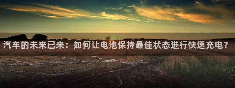 优发国际是大平台吗知乎：汽车的未来已来：如何让电池保持最佳状态进行快速充电？