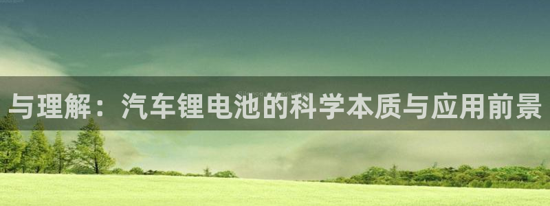 优发国际网站：与理解：汽车锂电池的科学本质与应用前景