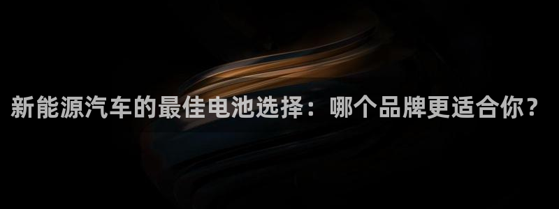 优发国际平台手机版下载官网：新能源汽车的最佳电池选择：哪个品牌更适合你？